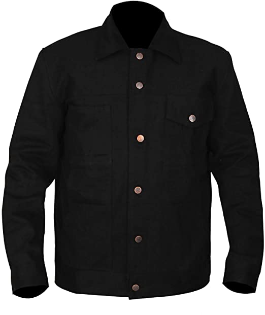 Yellowstone Rip Wheeler Jacket | Black Cotton Jacket | 50% Off